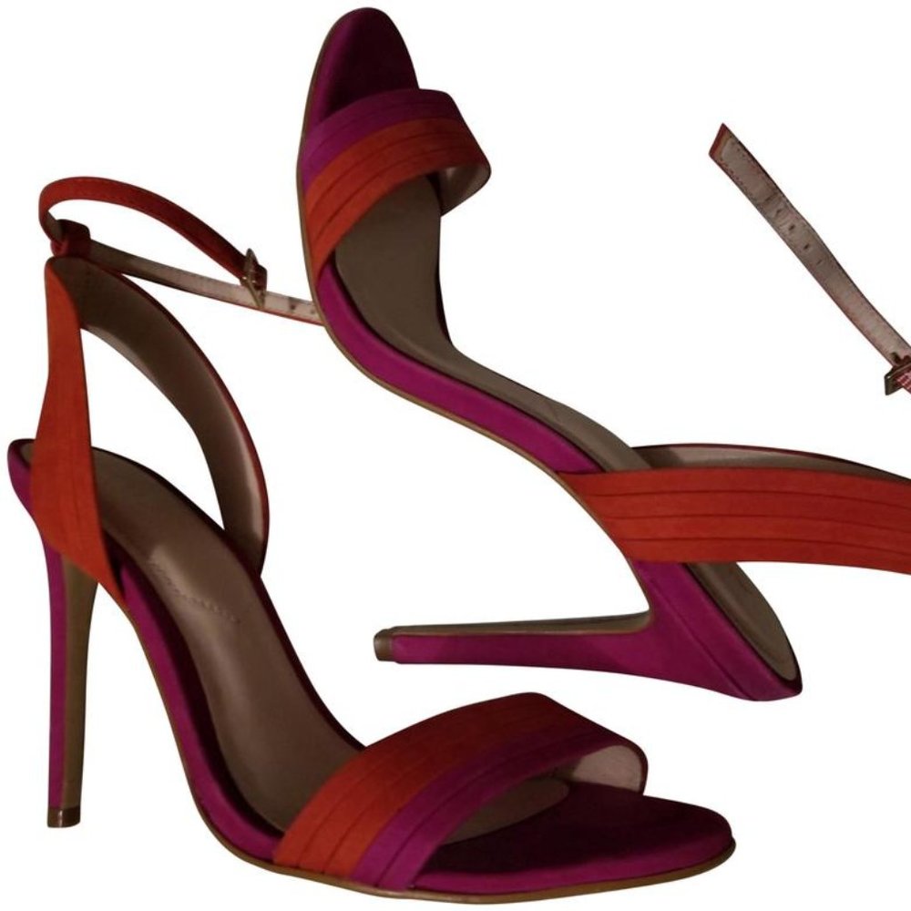 Aldo Pink and Orange Bright Sandals